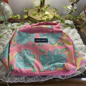 Simply Southern Pink and Blue Insulated Lunchbag